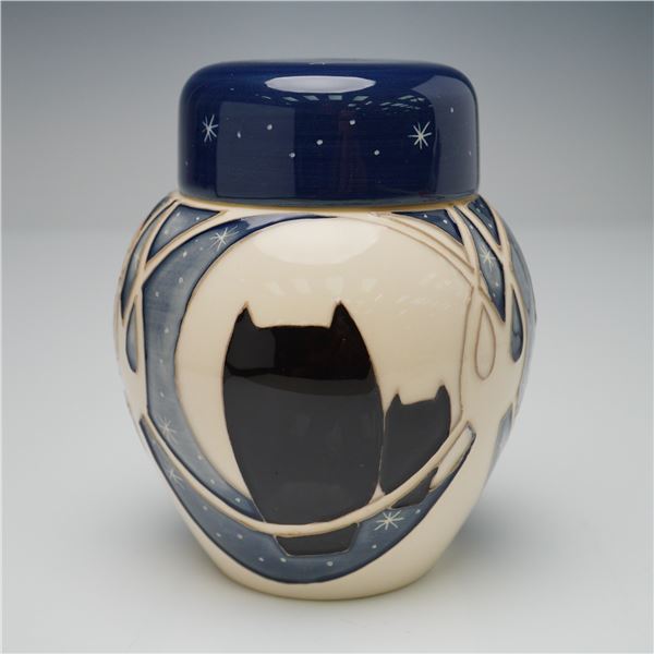 Moorcroft Candy Jar and Lid, The Moon Watchers
