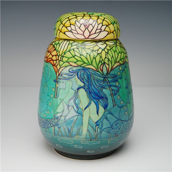 Dennis Chinaworks Pottery by Sally Tuffin Trial 1 Mermaid Ginger Jar