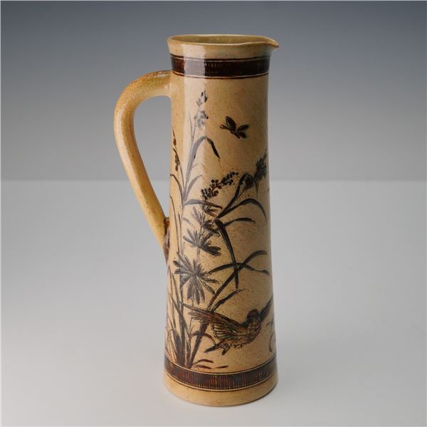 Martin Brothers Salt Glazed Stoneware Bird Pitcher
