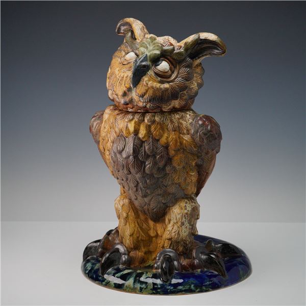 Burslem Pottery Andrew Hull Grotesque Jar, Major Wise Old Owl
