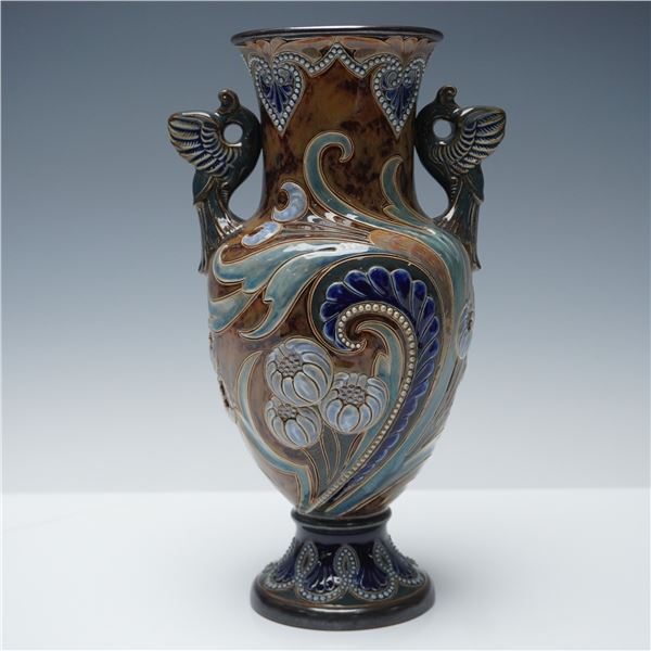 Doulton Lambeth Eliza Simmance Stoneware Art Nouveau Floral Vase