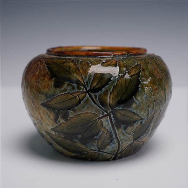 Doulton Lambeth Stoneware Natural Foliage Ware Vase