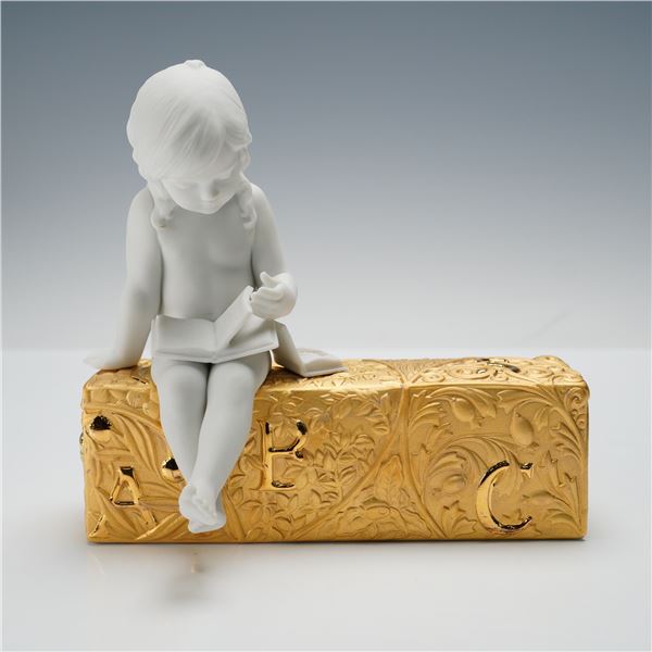 Lladro Porcelain Figurine, Learning, New Jersey 1007468