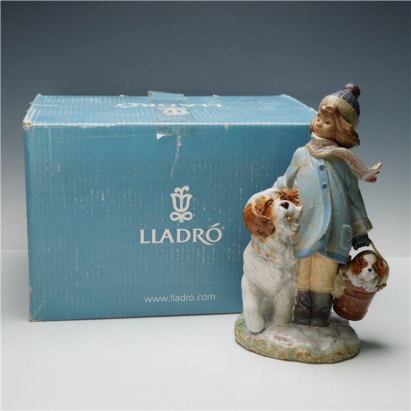 Lladro Porcelain Figurine, Winter Wind 1012517