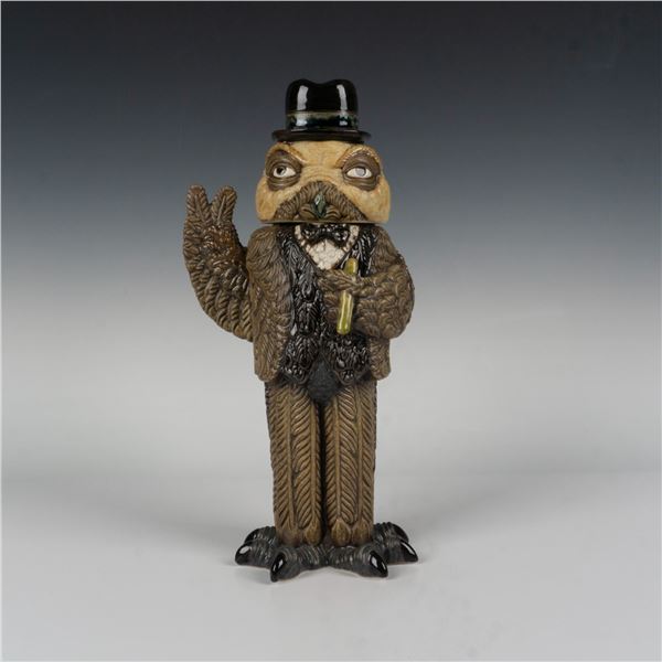 Andrew Hull Pottery Grotesque Sculpture, Winston Churchill