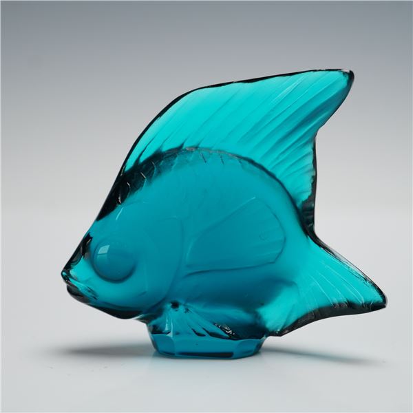 Lalique Crystal Dark Turquoise Fish