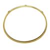 Antique Art Deco Solid 14K TT Gold Sapphire Etched 7.5" Slip On Bangle Bracelet