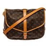 Louis Vuitton Brown Monogram Saumur 35cm Crossbody Bag