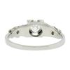 Image 5 : Art Deco 18k White Gold .40 ctw Old Cut Diamond Solitaire Engagement Promise Rin