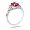 Image 3 : 1.75 ctw Pink Sapphire and 0.76 ctw Diamond Platinum Ring