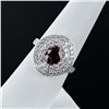 Image 3 : 1.52 ctw UNHEATED Pink Sapphire and 0.80 ctw Diamond Platinum Ring (GIA CERTIFIE