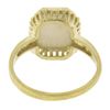Image 2 : Vintage 10k Yellow Gold Rectangular Cabochon Cut Opal Solitaire Cocktail Ring