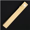 Image 2 : Estate 14k Yellow Gold Cultured Pearl Polished Engraved 1.7" Men's Tie Bar Clip