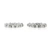 Image 4 : New 14k White Gold 0.48 ctw Round Brilliant Cut Prong Set Diamond Halo Jackets
