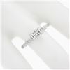 Image 7 : 14k White Gold 1.21 ctw GIA Emerald Cut Sideways Diamond Solitaire Engagement Ri