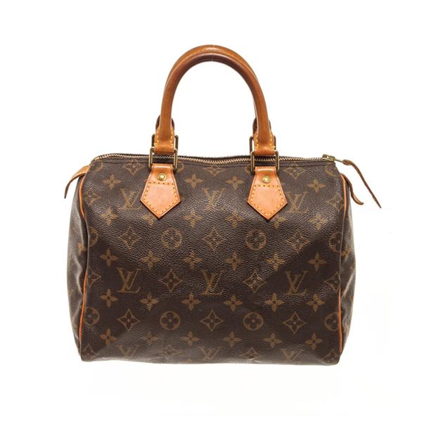 Louis Vuitton Brown Monogram Speedy 25 Satchel Bag