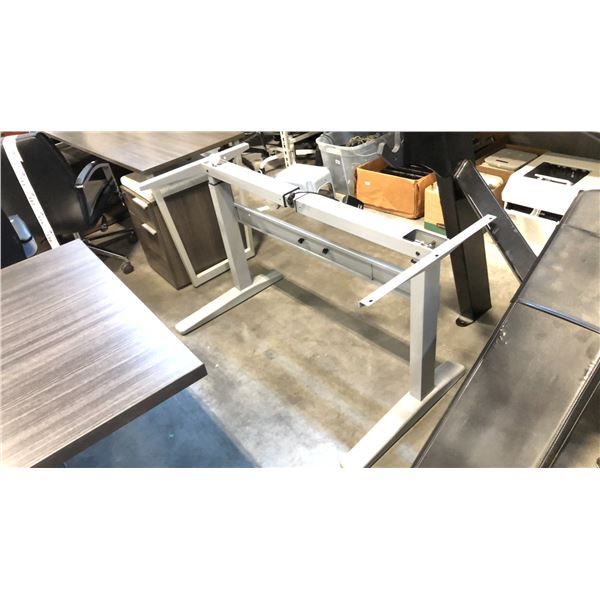GREY PNEUMATIC HEIGHT ADJ. TABLE BASE