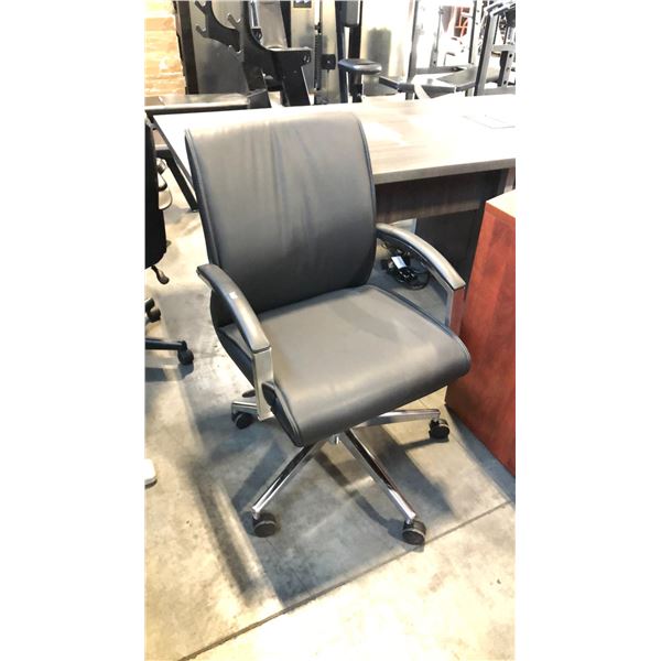 BLACK MID-BACK EXECUTIVE CHAIR