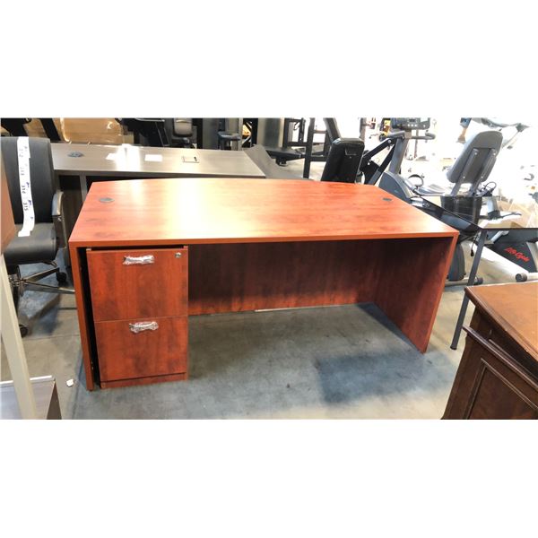 CHERRY 71" X 35" S.P. BOWFRONT EXEC. DESK