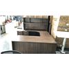 Image 2 : ASH 72" X 96" U-SHAPE CORNER TABLE C/W HUTCH AND MOBILE PEDESTAL