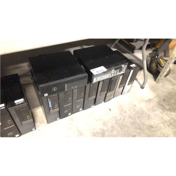 10 MIXED COMPUTERS INCL OPTIPLEX 5070 I5 DESKTOPS (NO HDD)