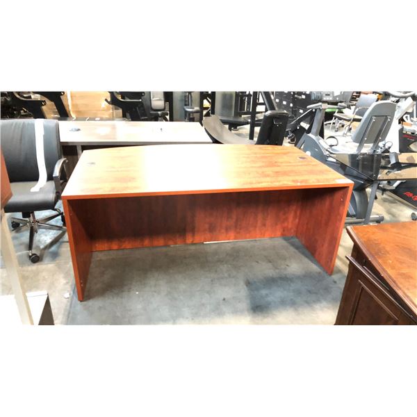 CHERRY 71" X 35" S.P. BOWFRONT EXEC. DESK SHELL