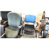 Image 2 : 7 ASSORTED OFFICE CHAIRS IN DIFFERENT COLORS W/ CONDITION ISSUES-MUST TAKE ALL