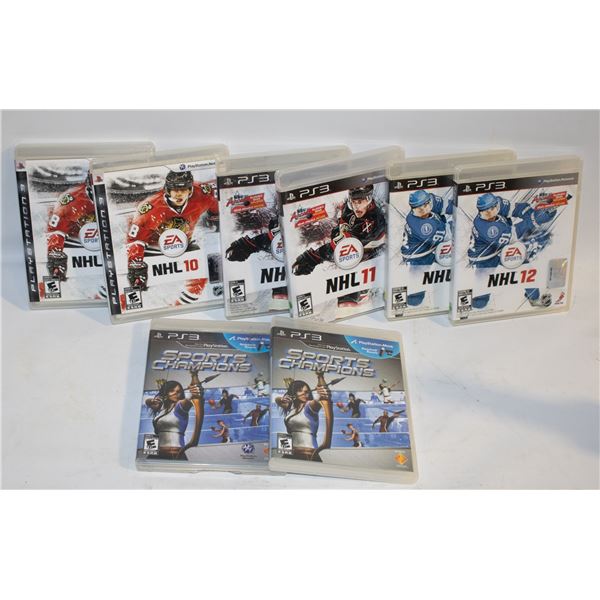 8 PLAYSTATION 3 GAMES