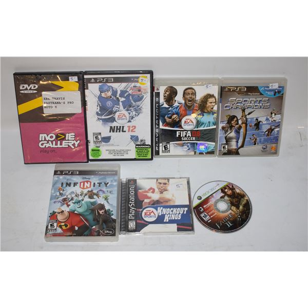 8 ASSORTED CONSOLE GAMES