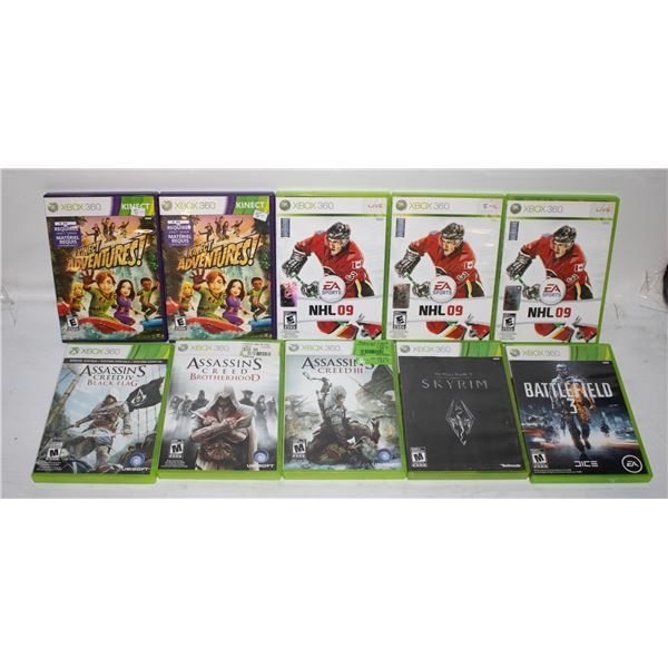 10 XBOX 360 GAMES