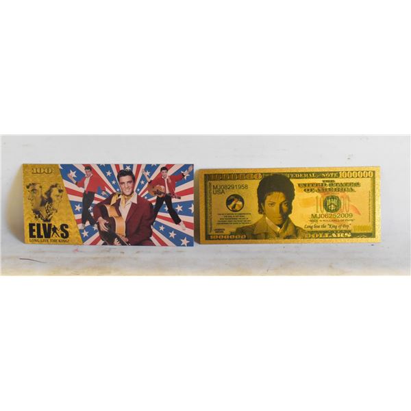 ELVIS PRESLEY + MICHEAL JACKSON BILL