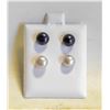 Image 1 : #65- NATURAL AKOYA PEARL STUD EARRINGS 2 SET