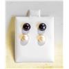 Image 1 : #60- NATURAL AKOYA PEARL STUD EARRINGS 2 SET