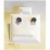 Image 1 : #108-NATURAL  IOLITE   STUD EARRINGS