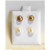 Image 1 : #69- NATURAL AKOYA PEARL STUD EARRINGS 2 SET