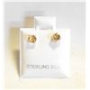 Image 1 : #100-NATURAL  YELLOW CITRINE  STUD EARRINGS