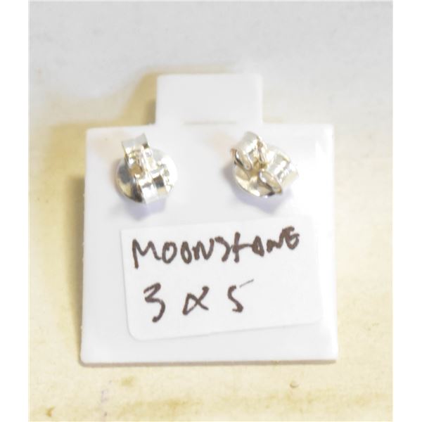 #74-NATURAL MOONSTONES STUD EARRINGS