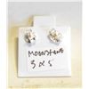 Image 1 : #74-NATURAL MOONSTONES STUD EARRINGS