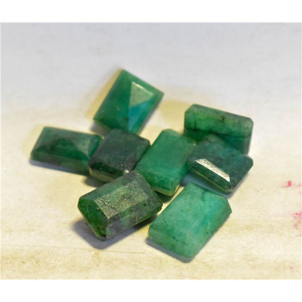 #23-NATURAL GREEN EMERALD STONES 50.0CT