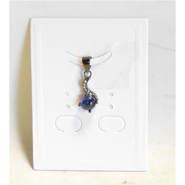 #173-NATURAL BLUE SAPPHIRE PENDANT