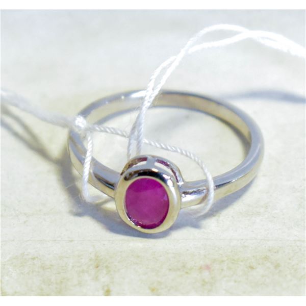 #184-NATURAL RED RUBY GEMSTONES RING SZIE 7.75