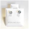 Image 1 : #81-NATURAL  SKY BLUE TOPAZ STUD EARRINGS