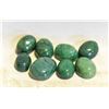 Image 1 : #29-NATURAL GREEN EMERALD STONES 77.0CT