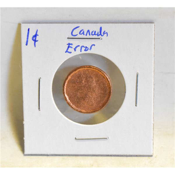 VINTAGE CANADA 1 CENT ERROR COIN