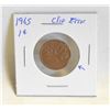 Image 1 : 1965 CLIPPED RIM ERROR CANADA 1 CENT COIN