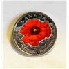 Image 1 : 2015 CANADA REMEMBER POPPY 25 CENTS COIN
