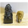 Image 1 : LOT OF TWO VINTAGE LION STATUES