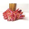 Image 1 : 20)  RED QUARTZ RAINBOW CLUSTER, 131.6