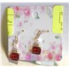 Image 1 : LADIES FASHION EARRING RED STONE & PEARL