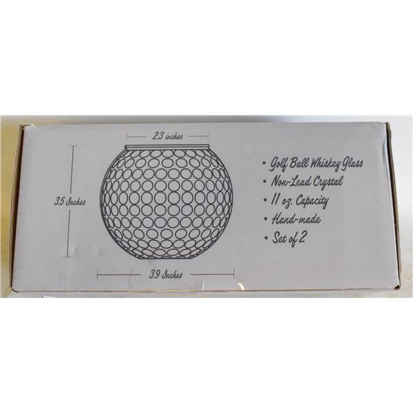 GOLF BALL WHISKY GLASSES SET